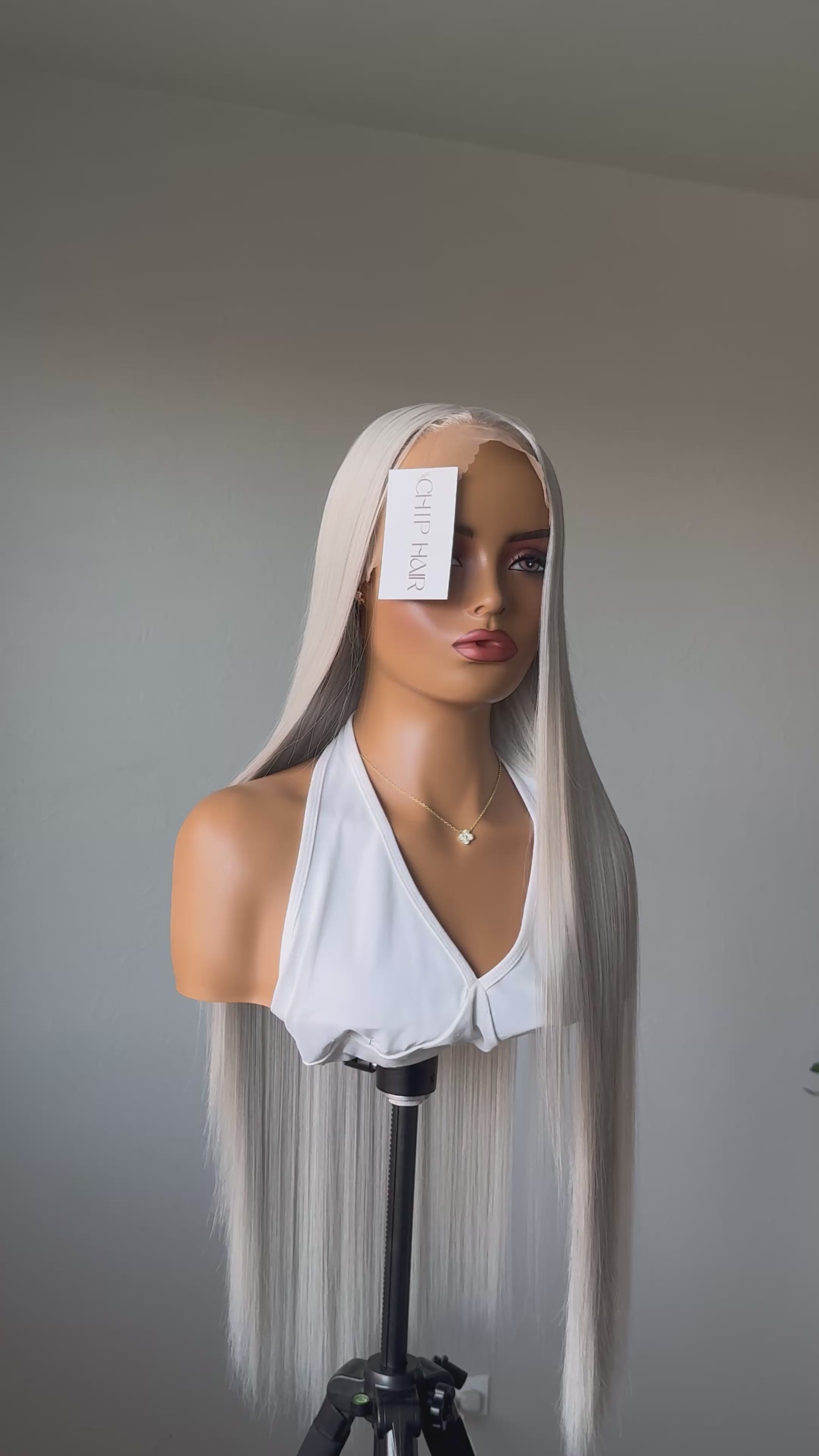 Platinum Straight 32” Wig