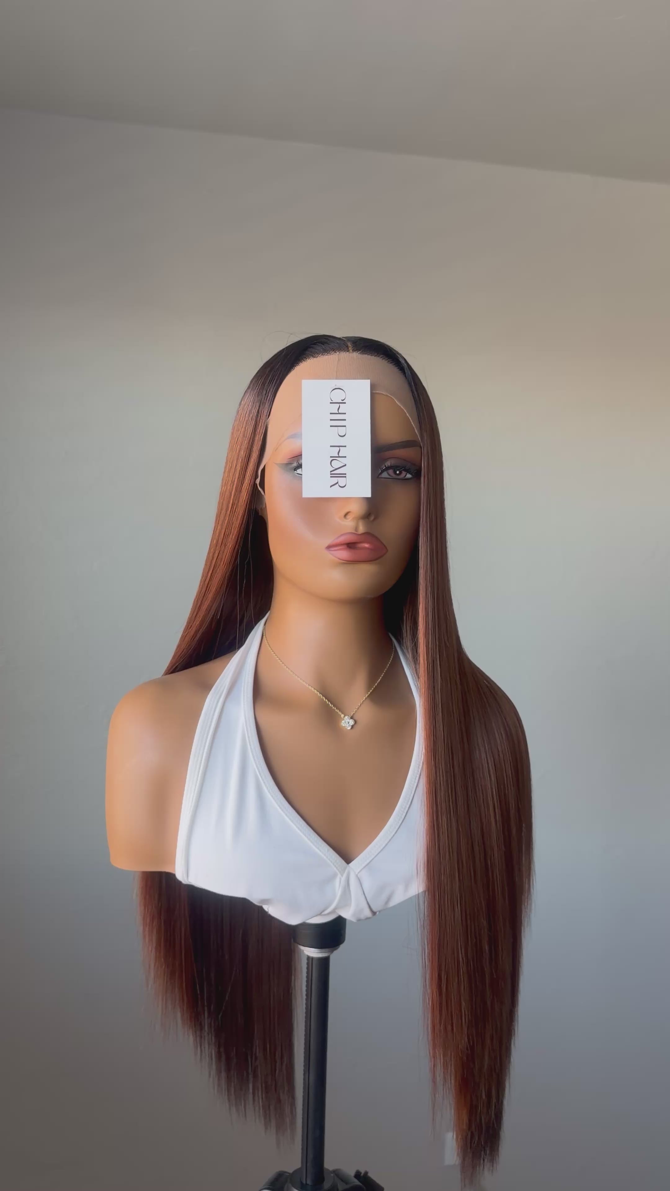 Chestnut Straight 26” wig